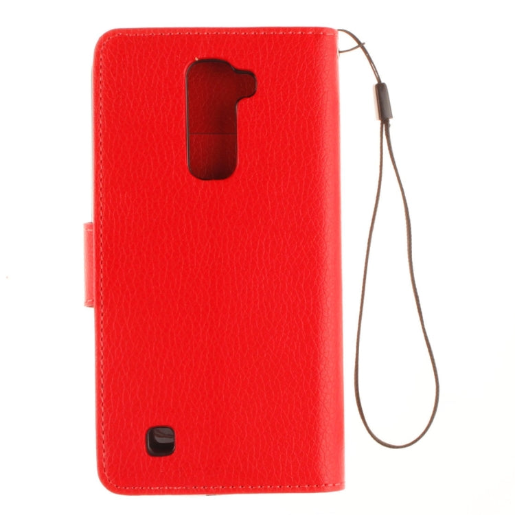 For LG K10 Litchi Texture Horizontal Flip Leather Case with Holder & Card Slots & Wallet & Photo Frame & Lanyard