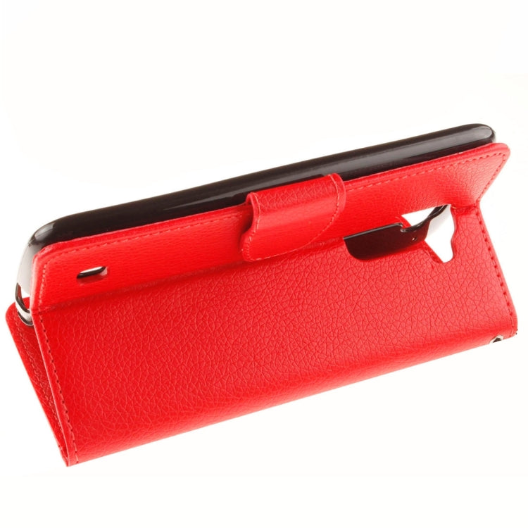 For LG K10 Litchi Texture Horizontal Flip Leather Case with Holder & Card Slots & Wallet & Photo Frame & Lanyard