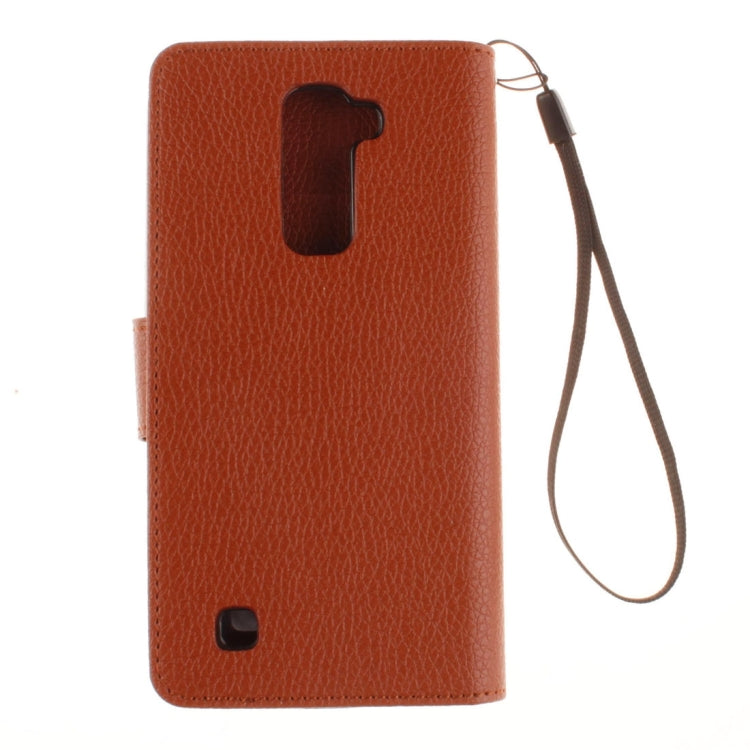 For LG K10 Litchi Texture Horizontal Flip Leather Case with Holder & Card Slots & Wallet & Photo Frame & Lanyard