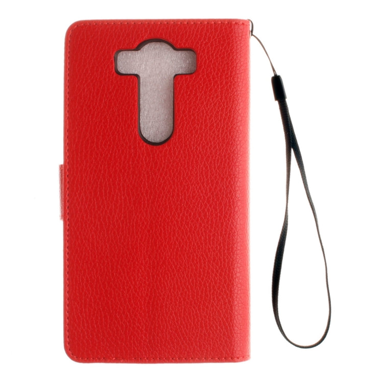 For LG V10 Litchi Texture Horizontal Flip Leather Case with Holder & Card Slots & Wallet & Photo Frame & Lanyard