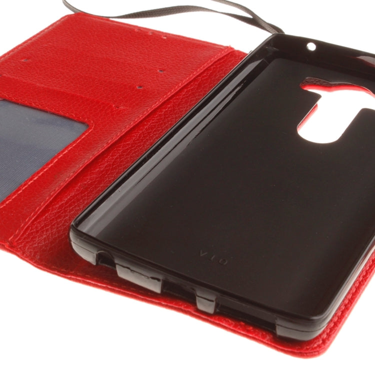 For LG V10 Litchi Texture Horizontal Flip Leather Case with Holder & Card Slots & Wallet & Photo Frame & Lanyard