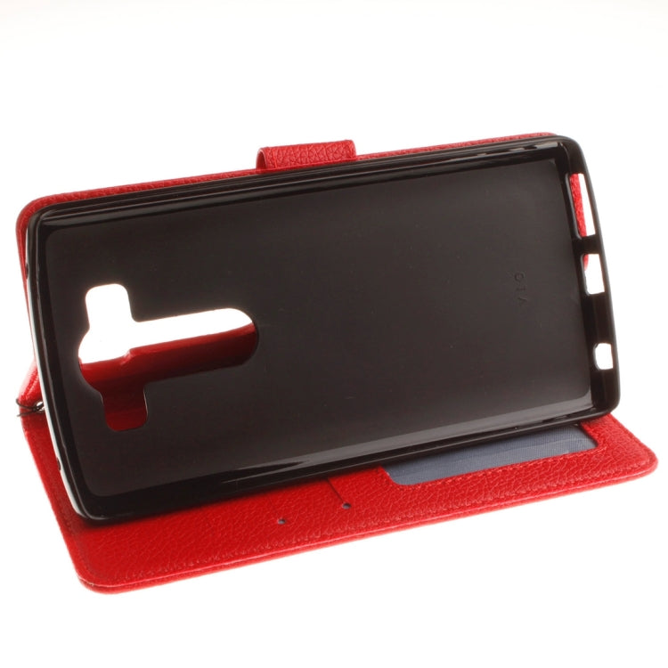 For LG V10 Litchi Texture Horizontal Flip Leather Case with Holder & Card Slots & Wallet & Photo Frame & Lanyard