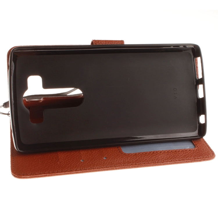 For LG V10 Litchi Texture Horizontal Flip Leather Case with Holder & Card Slots & Wallet & Photo Frame & Lanyard