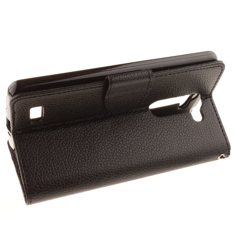 For LG L Bello D337 Litchi Texture Horizontal Flip Leather Case with Holder & Card Slots & Wallet & Photo Frame & Lanyard