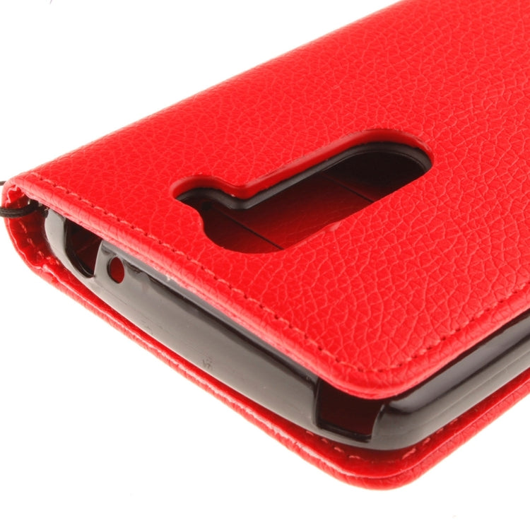 For LG L Bello D337 Litchi Texture Horizontal Flip Leather Case with Holder & Card Slots & Wallet & Photo Frame & Lanyard