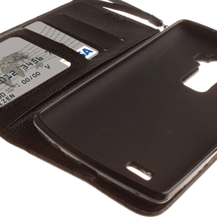 For LG G Flex 2 Litchi Texture Horizontal Flip Leather Case with Holder & Card Slots & Wallet & Photo Frame & Lanyard