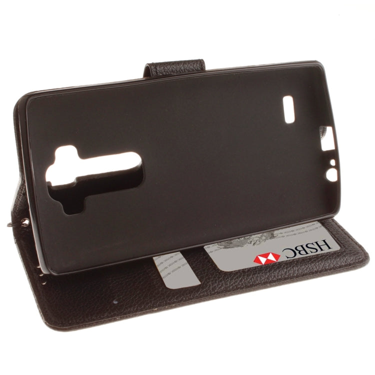 For LG G Flex 2 Litchi Texture Horizontal Flip Leather Case with Holder & Card Slots & Wallet & Photo Frame & Lanyard