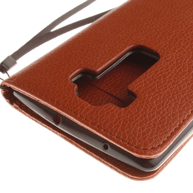 For LG G Flex 2 Litchi Texture Horizontal Flip Leather Case with Holder & Card Slots & Wallet & Photo Frame & Lanyard