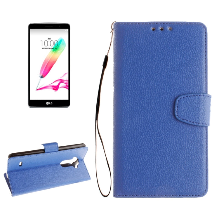 For LG G4 Stylus Litchi Texture Horizontal Flip Leather Case with Holder & Card Slots & Wallet & Photo Frame & Lanyard