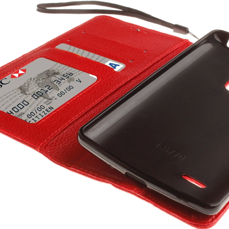 For LG G4 Stylus Litchi Texture Horizontal Flip Leather Case with Holder & Card Slots & Wallet & Photo Frame & Lanyard