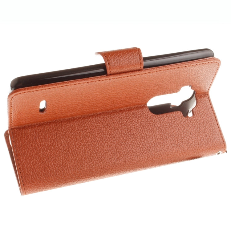 For LG G4 Stylus Litchi Texture Horizontal Flip Leather Case with Holder & Card Slots & Wallet & Photo Frame & Lanyard