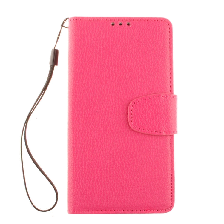 For LG Leon / H340 Litchi Texture Horizontal Flip Leather Case with Holder & Card Slots & Wallet & Photo Frame & Lanyard