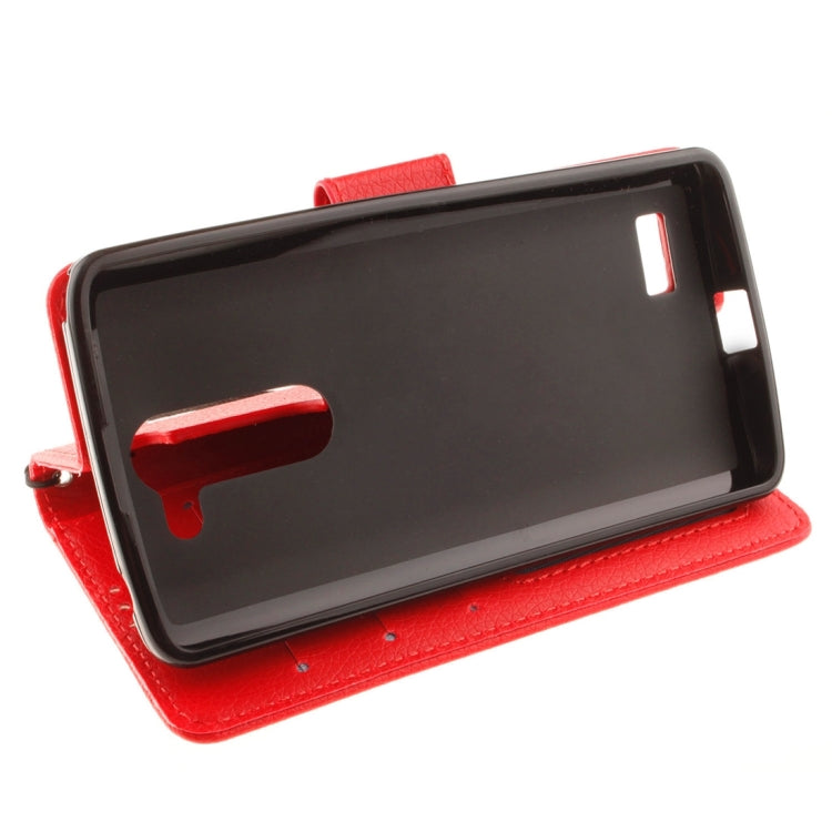 For LG Leon / H340 Litchi Texture Horizontal Flip Leather Case with Holder & Card Slots & Wallet & Photo Frame & Lanyard