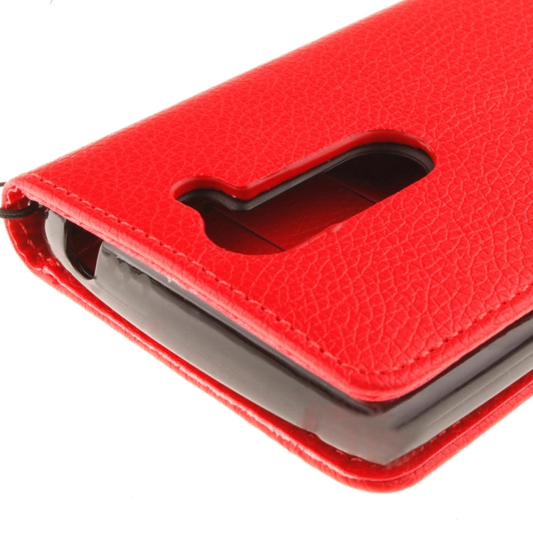 For LG Leon / H340 Litchi Texture Horizontal Flip Leather Case with Holder & Card Slots & Wallet & Photo Frame & Lanyard