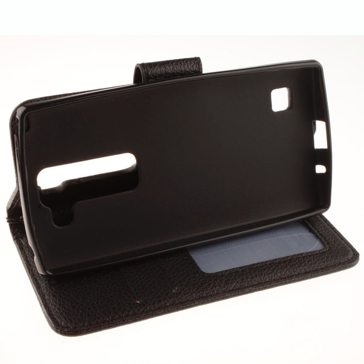 For LG Spirit H420 / H440 / C70 Litchi Texture Horizontal Flip Leather Case with Holder & Card Slots & Wallet & Photo Frame & Lanyard
