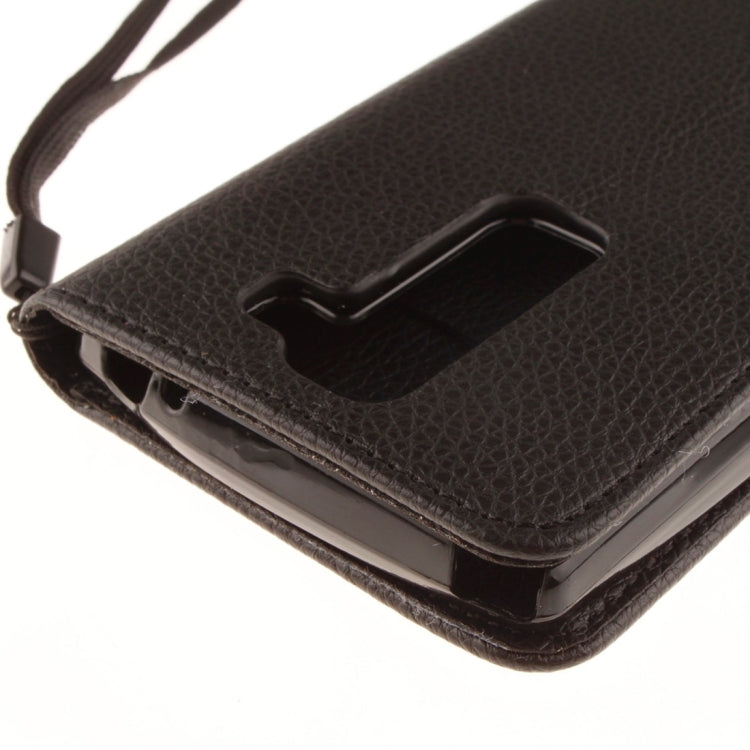 For LG Spirit H420 / H440 / C70 Litchi Texture Horizontal Flip Leather Case with Holder & Card Slots & Wallet & Photo Frame & Lanyard