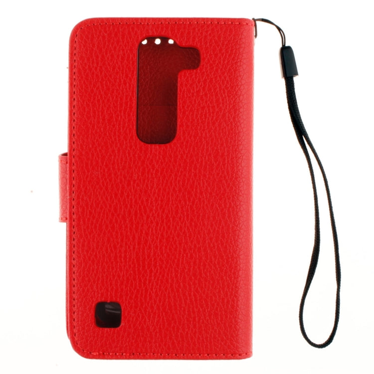 For LG Spirit H420 / H440 / C70 Litchi Texture Horizontal Flip Leather Case with Holder & Card Slots & Wallet & Photo Frame & Lanyard