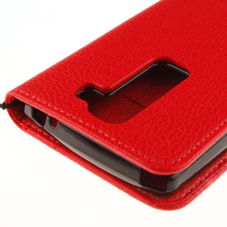 For LG Spirit H420 / H440 / C70 Litchi Texture Horizontal Flip Leather Case with Holder & Card Slots & Wallet & Photo Frame & Lanyard