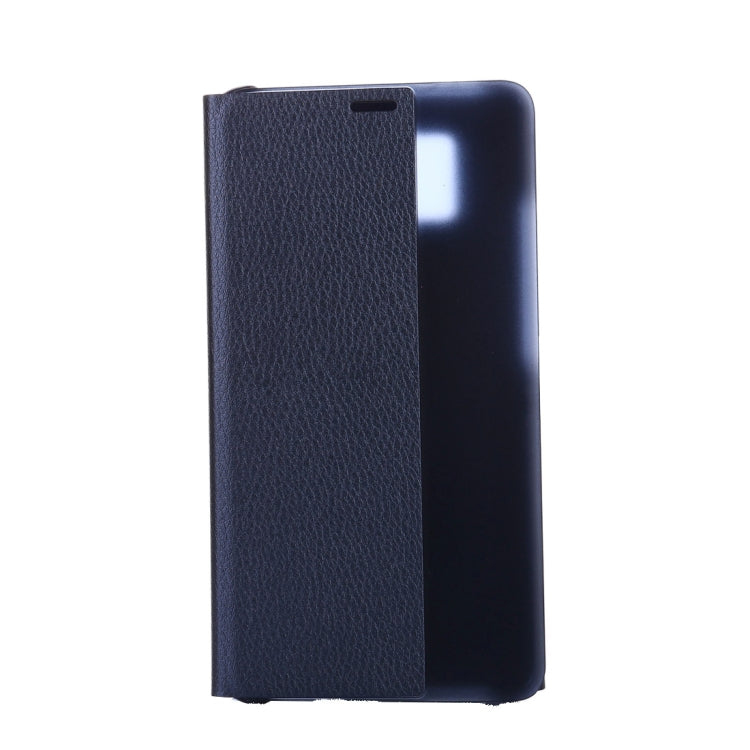 For Huawei  Mate 10 PC + PU Litchi Texture Horizontal Flip Smart View Flip Leather Case Back Cover with Sleep / Wake-up