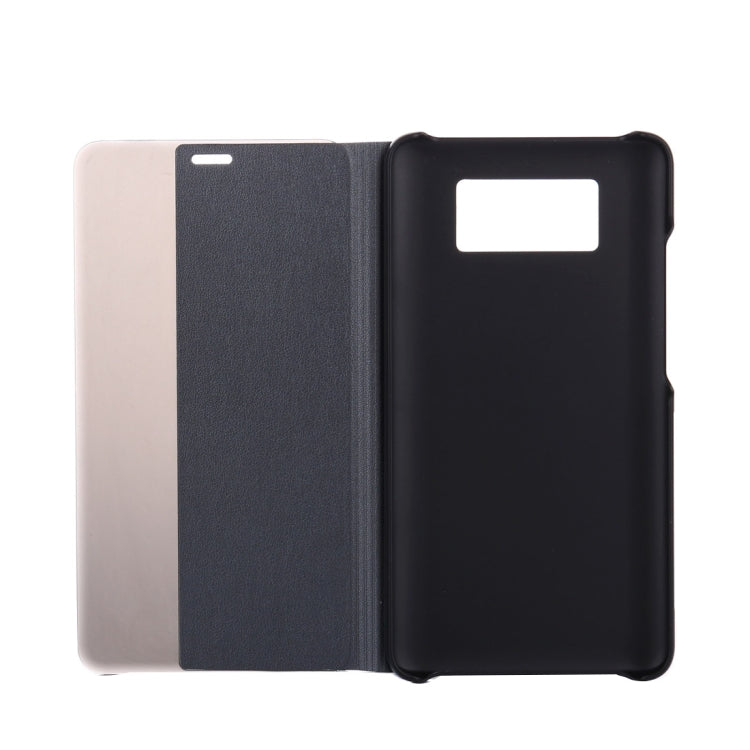 For Huawei  Mate 10 PC + PU Litchi Texture Horizontal Flip Smart View Flip Leather Case Back Cover with Sleep / Wake-up