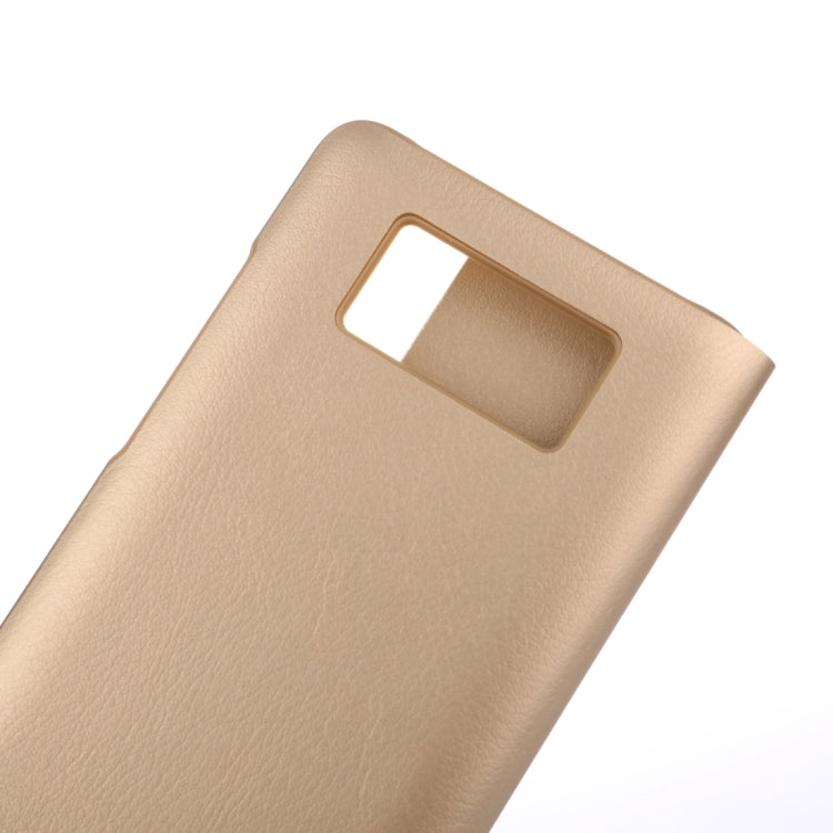 For Huawei  Mate 10 PC + PU Litchi Texture Horizontal Flip Smart View Flip Leather Case Back Cover with Sleep / Wake-up