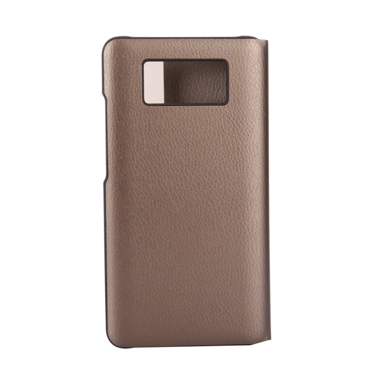 For Huawei  Mate 10 PC + PU Litchi Texture Horizontal Flip Smart View Flip Leather Case Back Cover with Sleep / Wake-up