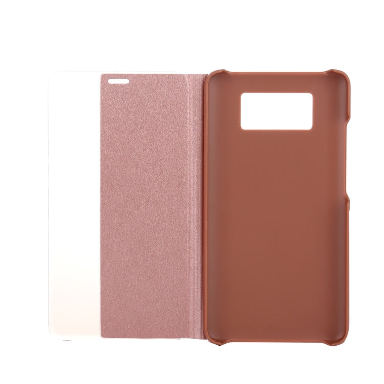 For Huawei  Mate 10 PC + PU Litchi Texture Horizontal Flip Smart View Flip Leather Case Back Cover with Sleep / Wake-up