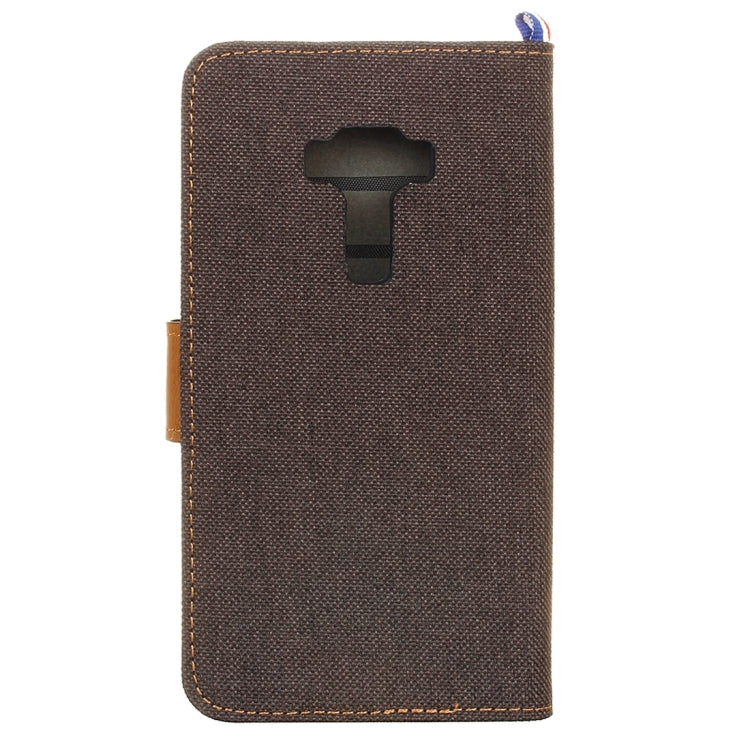 For ASUS ZenFone 3 / ZE552KL Denim Texture Horizontal Flip Leather Case with Magnetic Buckle & Holder & Card Slots