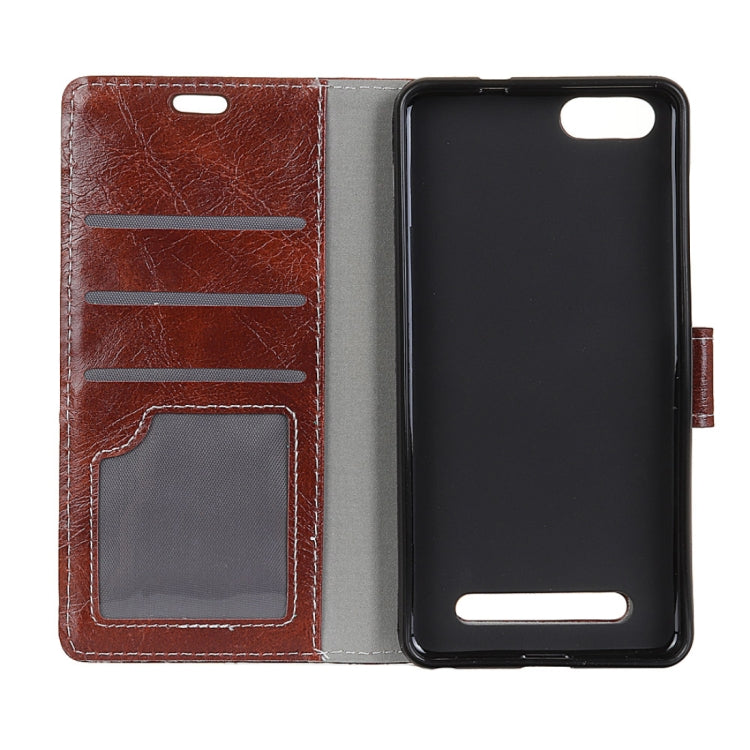 For DOOGEE  X20 / X20L Retro Crazy Horse Texture Horizontal Flip Leather Case with Card Slots & Holder & Wallet & Photo Frame