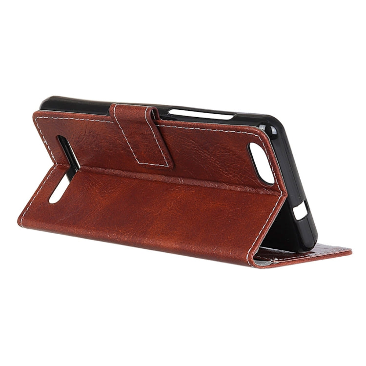 For DOOGEE  X20 / X20L Retro Crazy Horse Texture Horizontal Flip Leather Case with Card Slots & Holder & Wallet & Photo Frame