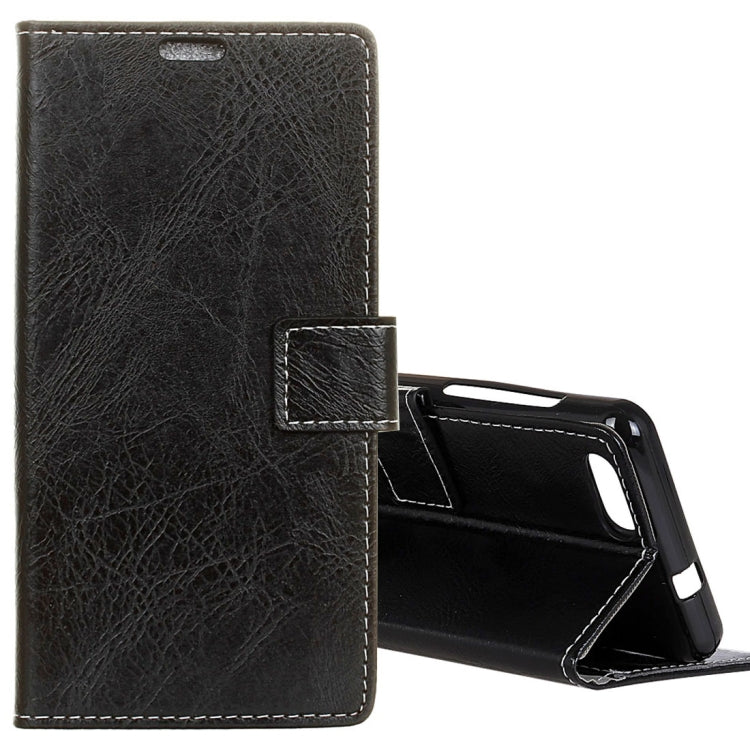 For DOOGEE  X30 Retro Crazy Horse Texture Horizontal Flip Leather Case with Card Slots & Holder & Wallet & Photo Frame