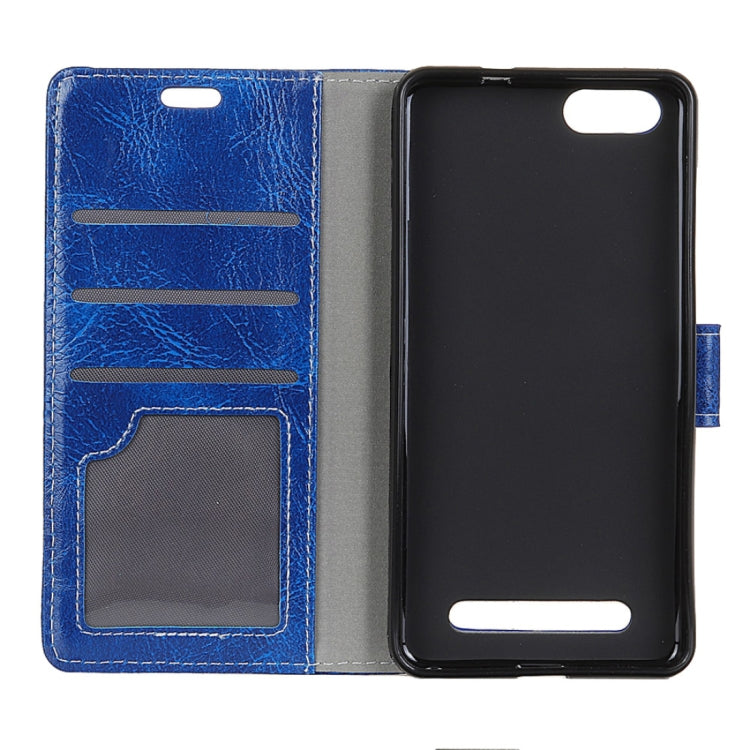 For DOOGEE  X30 Retro Crazy Horse Texture Horizontal Flip Leather Case with Card Slots & Holder & Wallet & Photo Frame