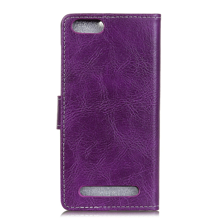 For DOOGEE  X30 Retro Crazy Horse Texture Horizontal Flip Leather Case with Card Slots & Holder & Wallet & Photo Frame