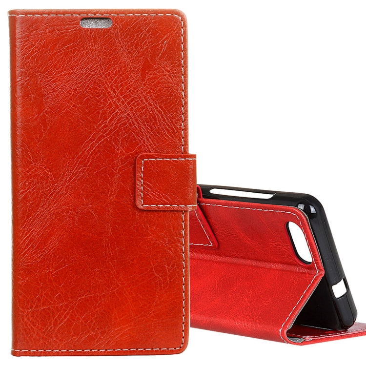 For DOOGEE  X30 Retro Crazy Horse Texture Horizontal Flip Leather Case with Card Slots & Holder & Wallet & Photo Frame