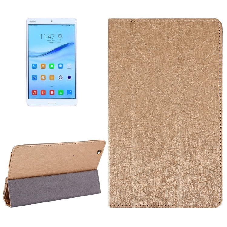 Strokes Texture Horizontal Flip Leather Case for Huawei Mediapad M3 Tablet 8.0 Inch with 3-folding Holder