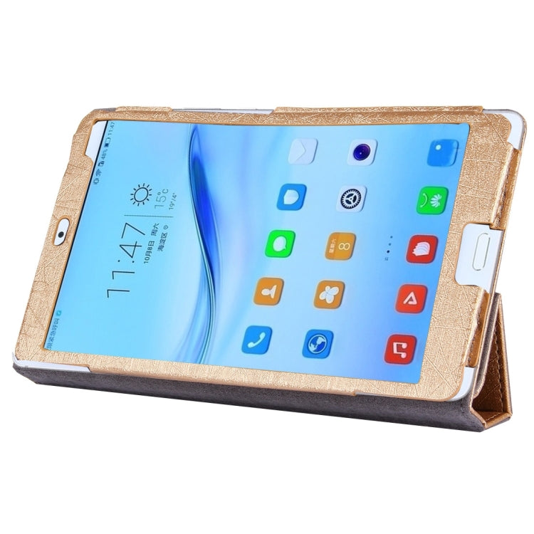 Strokes Texture Horizontal Flip Leather Case for Huawei Mediapad M3 Tablet 8.0 Inch with 3-folding Holder