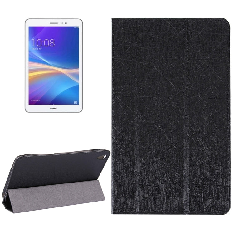 For Huawei  Honor Tablet 2 Strokes Texture Horizontal Flip Leather Case with 3-folding Holder