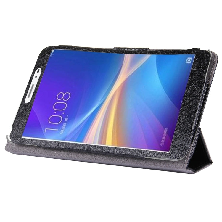 For Huawei  Honor Tablet 2 Strokes Texture Horizontal Flip Leather Case with 3-folding Holder