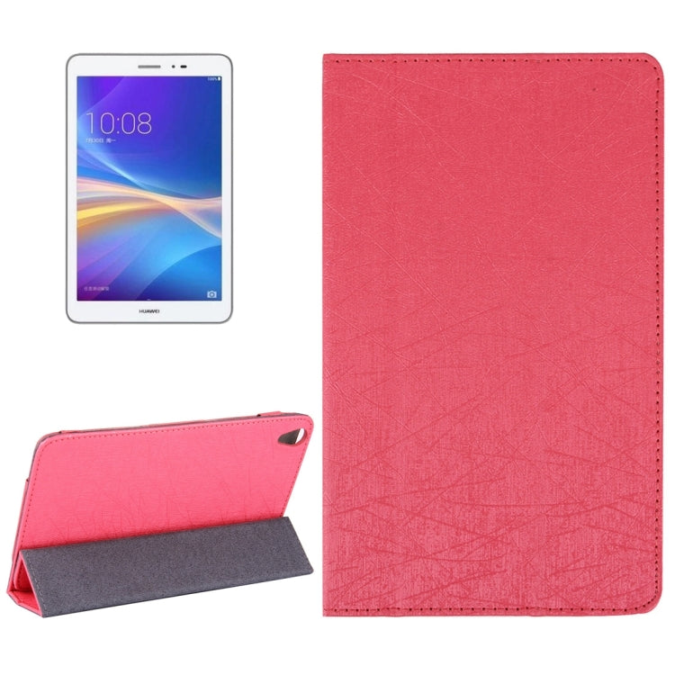 For Huawei  Honor Tablet 2 Strokes Texture Horizontal Flip Leather Case with 3-folding Holder
