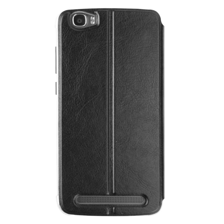 Horizontal Flip Leather Case with Holder for HOMTOM HT6