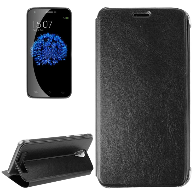 Horizontal Flip Leather Case with Holder for DOOGEE Valencia 2 Y100 Plus