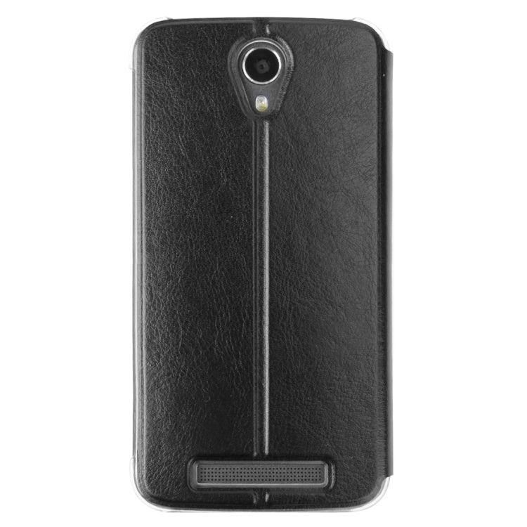 Horizontal Flip Leather Case with Holder for DOOGEE Valencia 2 Y100 Plus