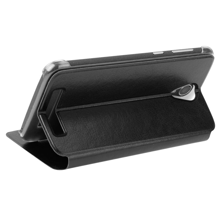 Horizontal Flip Leather Case with Holder for DOOGEE Valencia 2 Y100 Plus