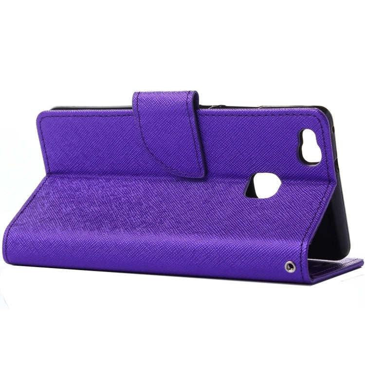 For Huawei  P9 Lite Cross Texture Leather Case with Holder & Card Slots & Wallet