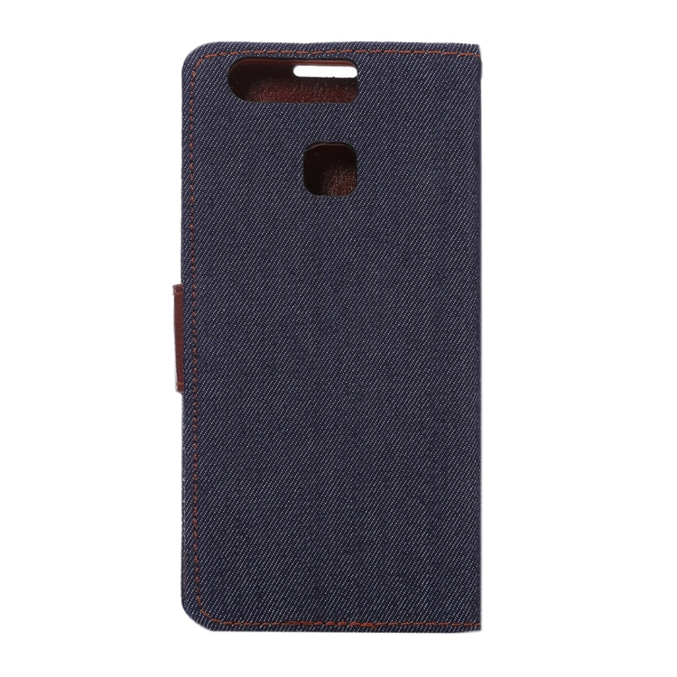 For Huawei  P9 Jeans Horizontal Flip Leather Case with Holder & Card Slots