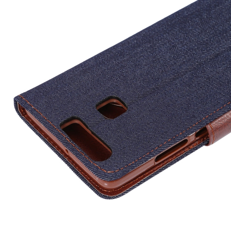 For Huawei  P9 Jeans Horizontal Flip Leather Case with Holder & Card Slots