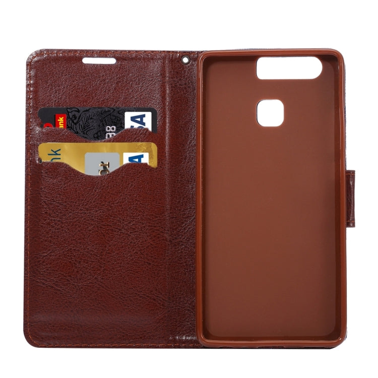 For Huawei  P9 Jeans Horizontal Flip Leather Case with Holder & Card Slots