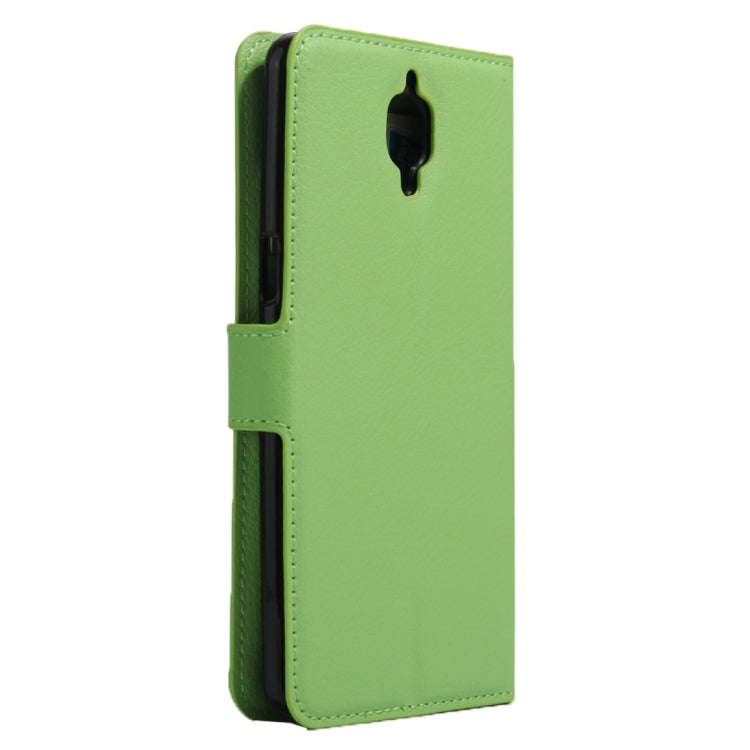 For OnePlus  Three Litchi Texture Horizontal Flip Leather Case with Magnetic Buckle & Holder & Card Slots & Wallet