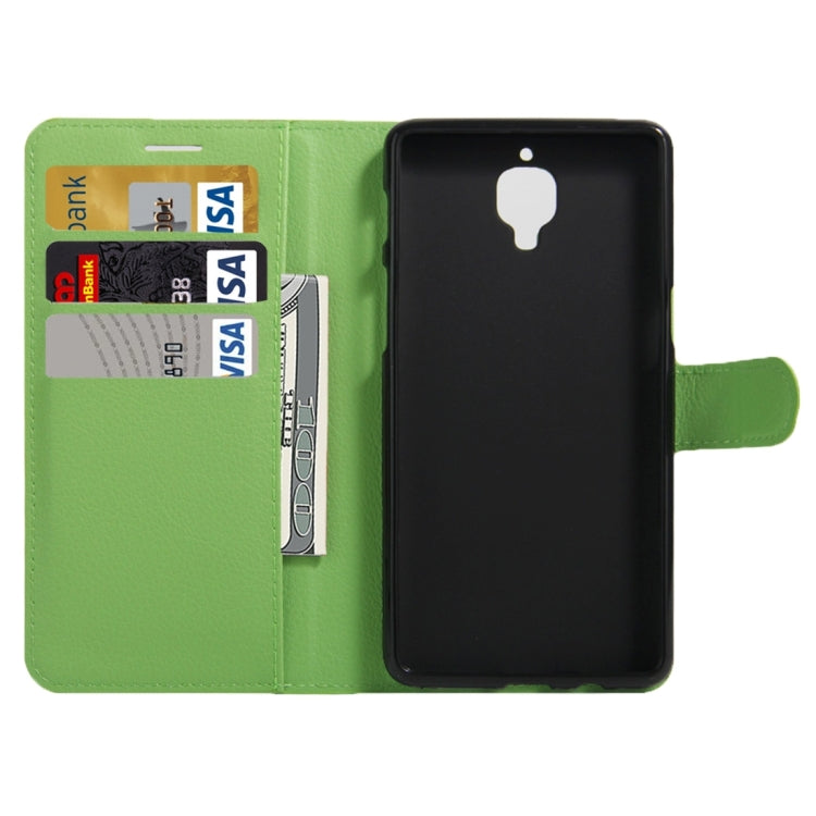 For OnePlus  Three Litchi Texture Horizontal Flip Leather Case with Magnetic Buckle & Holder & Card Slots & Wallet