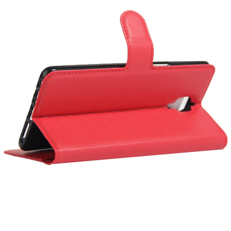 For OnePlus  Three Litchi Texture Horizontal Flip Leather Case with Magnetic Buckle & Holder & Card Slots & Wallet